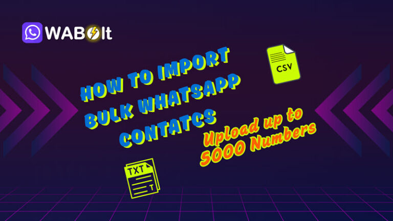 Import Bulk WhatsApp Contacts